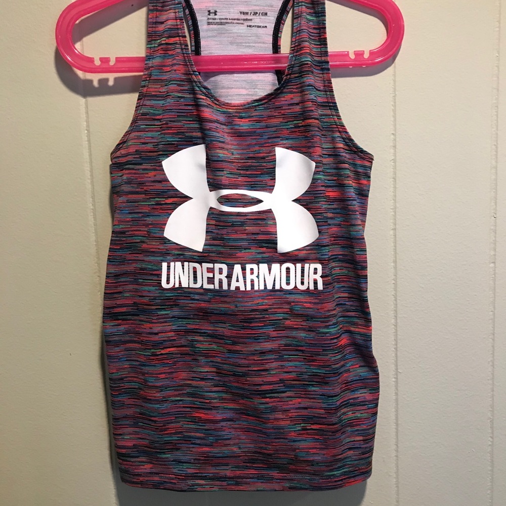 Under Armour Space Dyed Racerback Tank Youth Small